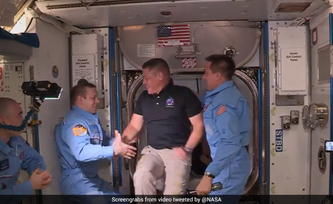 Watch: Astronauts Enter International Space Station After 19-Hour Journey