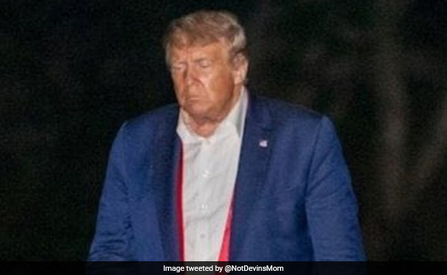 With Undone Tie, Trump's Dejected Walk After Flop Rally Amuses Twitter