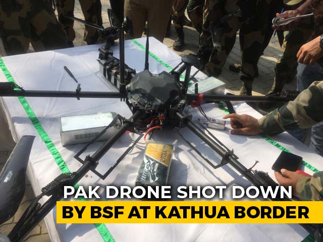 Pak Drone On Mission To Drop Weapons For Terrorists Shot Down In J&K