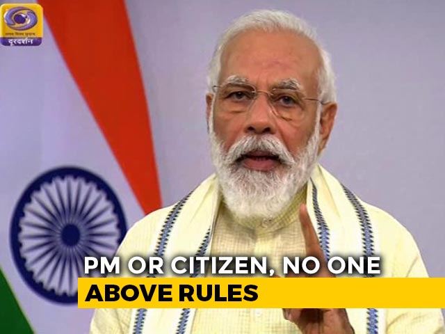 From Village <i>Pradhan</i> To <i>Pradhan Mantri</i>, No One Above Rules: PM On Masks