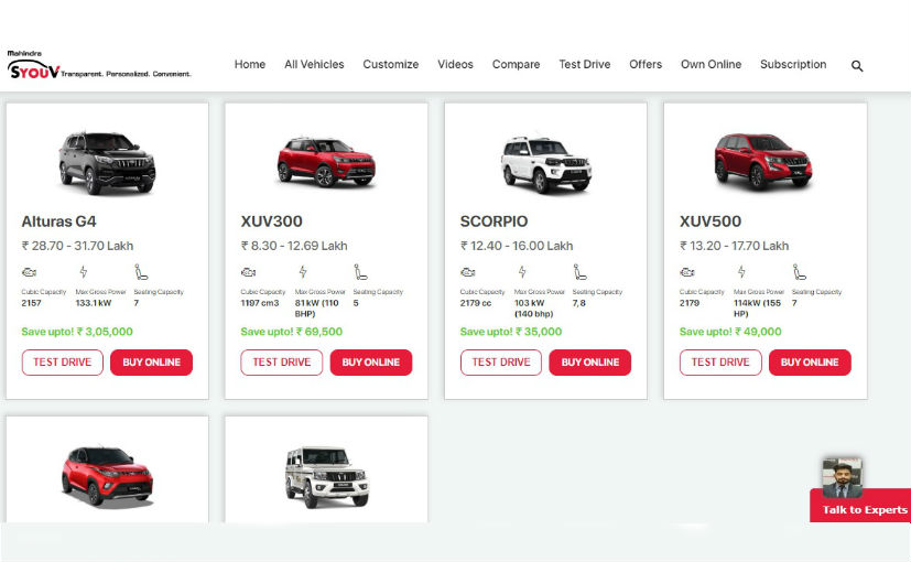 Mahindra's Online Sales Platform Garners Over 1.6 Lakh Visitors, 15,000 Leads