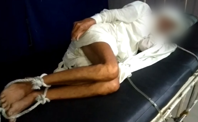 Elderly Man Tied To Madhya Pradesh Hospital Bed Allegedly Over Non-Payment Of Bills