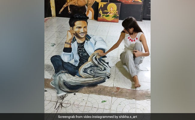 सुशांत सिंह राजपूत को फैन ने 3डी रंगोली बनाकर दी श्रद्धांजलि, बोलीं- दिलों में हमेशा जिंदा रहोगे सर...