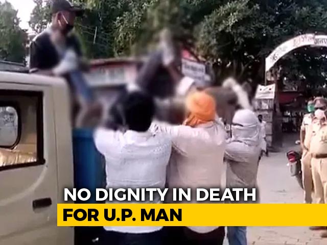 Body Of UP Man Who Died On Road Taken In Garbage Van Over Virus Fears