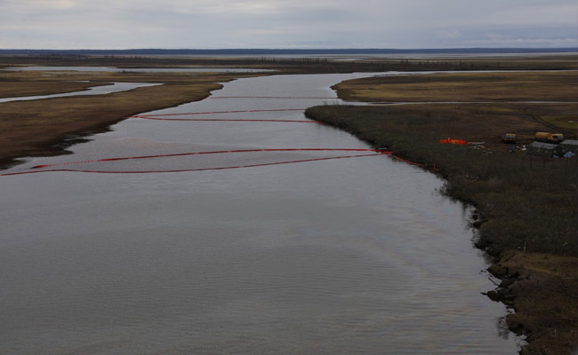 Russian Firm Plugs Waste Discharge After Unprecedented Oil Leak In Arctic