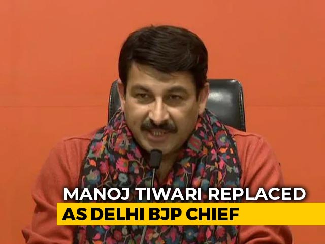 Manoj Tiwari Replaced As Delhi BJP President