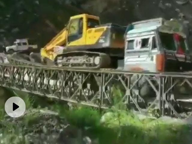 On Camera Bailey Bridge Near India China Border In Uttarakhand Collapses