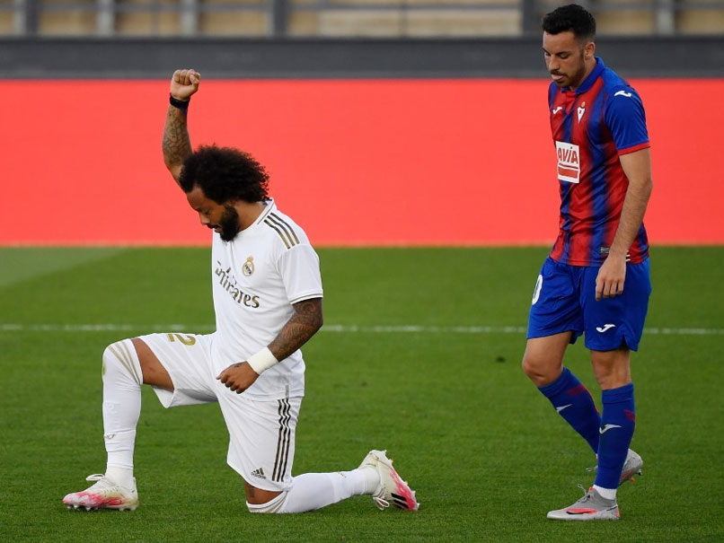 La Liga: Marcelo Takes Knee As Real Madrid Return With Win Over Eibar