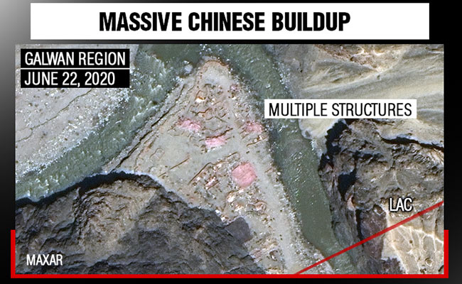 Chinese Structures, Soldiers Spotted In Galwan Valley In New Satellite Images