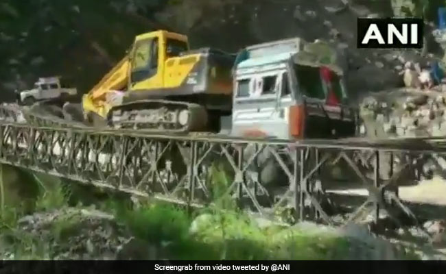 On Camera, Bailey Bridge Near India-China Border In Uttarakhand Collapses