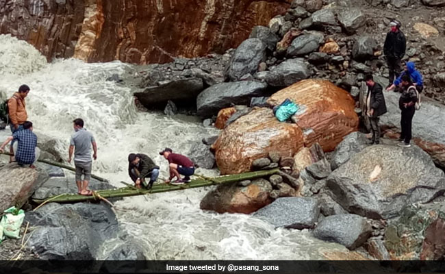 Strategic Bridge Connecting Remote Arunachal District Near China Border Washed Away