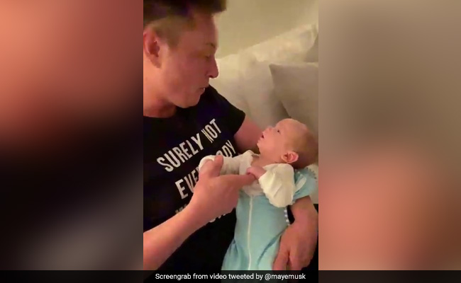 "This Is Your Dad Speaking": Elon Musk And Baby X In Internet-Breaking Moment