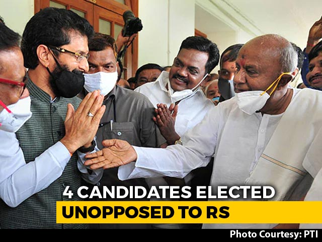With HD Deve Gowda, Others, Karnataka Fills 4 Rajya Sabha Seats Unopposed
