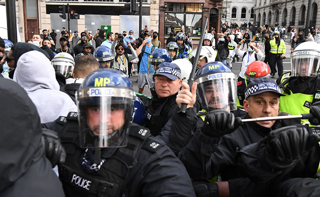 Over 100 Arrested After Violent Disorder At Far-Right Linked UK Protest