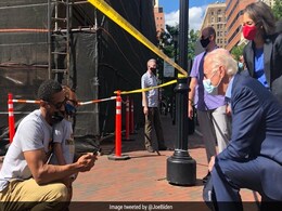 "Nation In Pain": Joe Biden Visits Scene Of US Anti-Racism Protest "Nation In Pain": Joe Biden Visits Scene Of US Anti-Racism Protest
