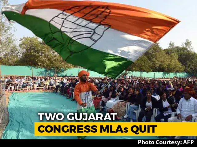 In Worry For Congress In Gujarat, 2 Exits Just Before Rajya Sabha Polls
