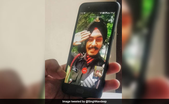 On Video Call, Father-Son Salute Each Other In Army Uniform, Win Hearts