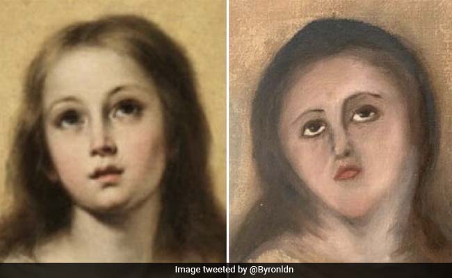 This Virgin Mary Painting Was 'Restored' So Terribly, It Became A Meme