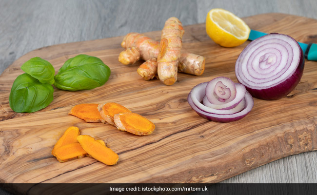 The pickle is made with turmeric, black pepper, lemon and ginger