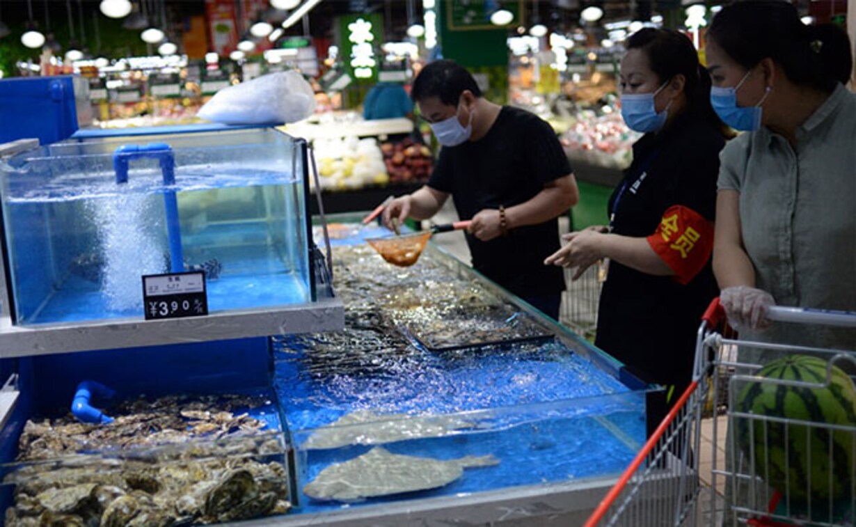 China Finds Heavy Coronavirus Traces In Seafood, Meat ...