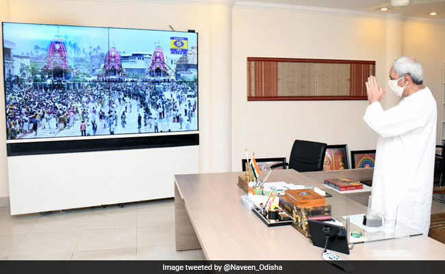Odisha Chief Minister Watches Live Telecast Of Puri's <i>Rath Yatra</i>