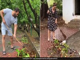 सलमान खान ने अपने फार्म पर तूफान के बाद की साफ-सफाई, कर्मचारियों संग मिलकर लगाई झाड़ू... देखें Video सलमान खान ने अपने फार्म पर तूफान के बाद की साफ-सफाई, कर्मचारियों संग मिलकर लगाई झाड़ू... देखें Video