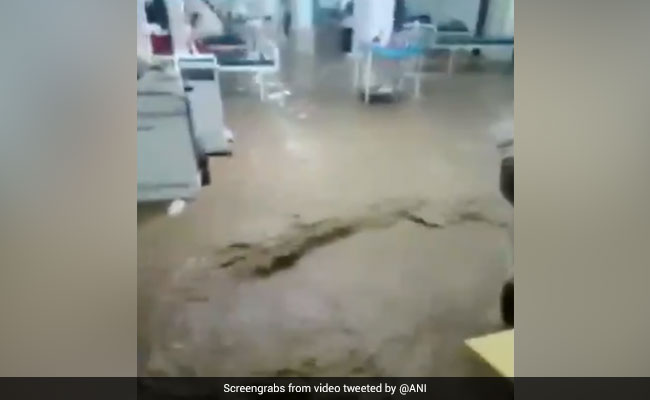 Video Shows Rainwater Flooding COVID-19 Hospital In Maharashtra