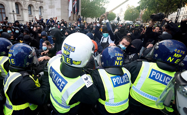 Thousands Join Anti-Racism Protest Outside US Embassy In London