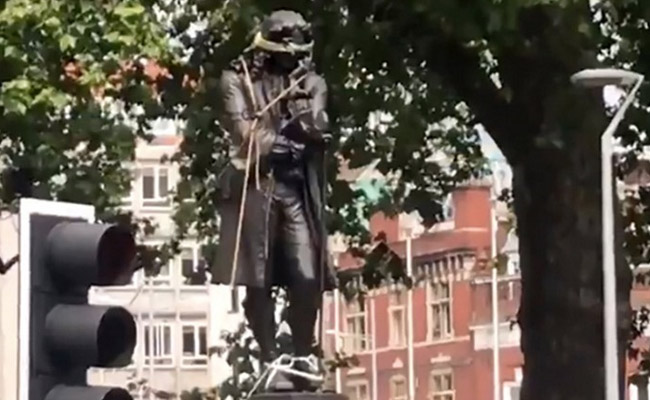 British Slave Trader's Statue Toppled In Anti-Racism Protests In UK