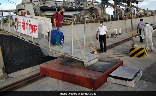 INS Airavat Brings Back Nearly 200 Indians From Maldives To Tamil Nadu