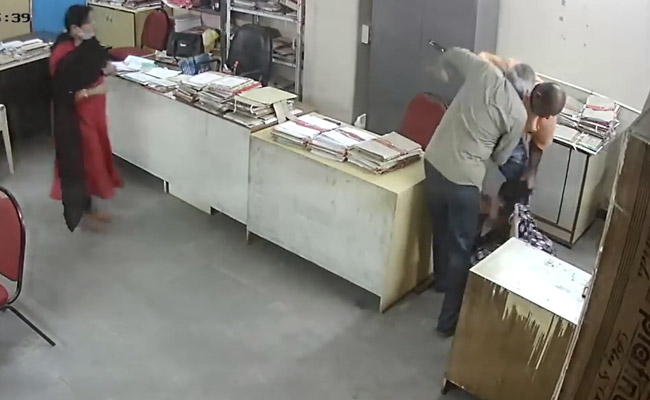 On Camera, Andhra Government Employee Hits Woman Who Asked Him To Wear Mask