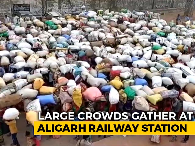 Labourers Crowd UP Station, No Social Distancing, MP Says "Can Happen"