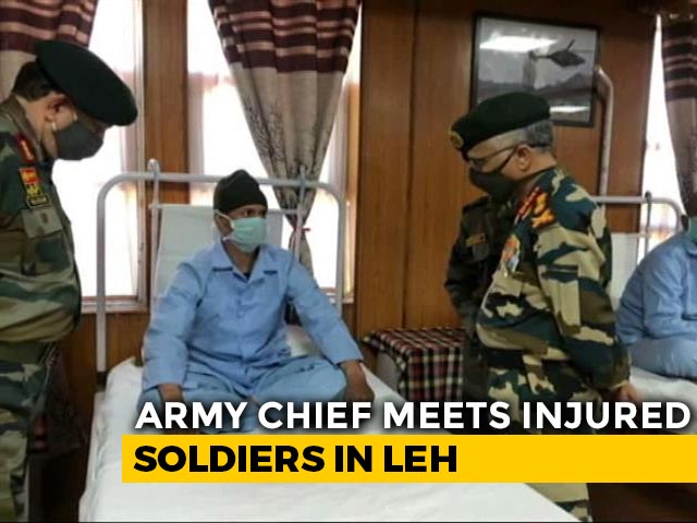 Army Chief Visits Leh Hospital, Meets Soldiers Injured In Clash