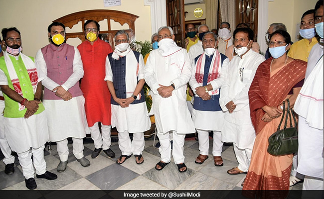 NDA Candidates File Nomination Papers For Council Elections In Bihar