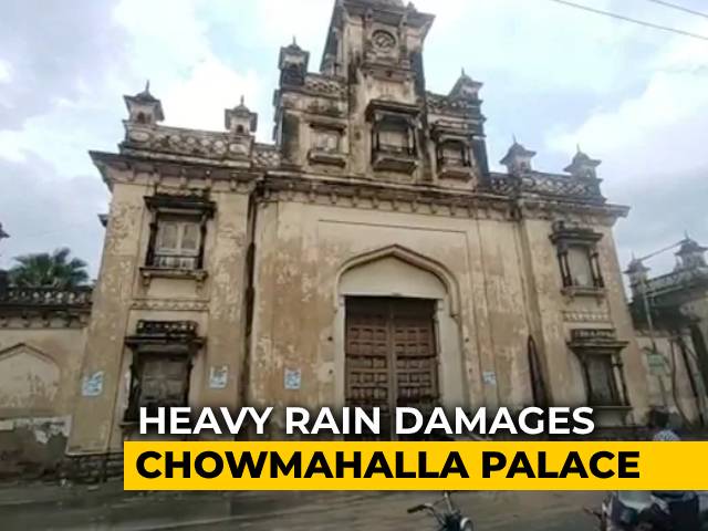 Part Of Hyderabad's Chowmahalla Palace Collapses After Heavy Rain