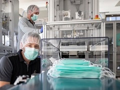 Mercedes-Benz Starts Production Of Masks At Sindelfingen Plant