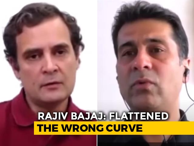 "Draconian Lockdown," Says Industrialist Rajiv Bajaj To Rahul Gandhi