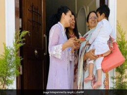 कंगना रनौत ने इस तरह नए घर में किया बहन रंगोली के बेटे का स्वागत , देखें Cute Pics कंगना रनौत ने इस तरह नए घर में किया बहन रंगोली के बेटे का स्वागत , देखें Cute Pics