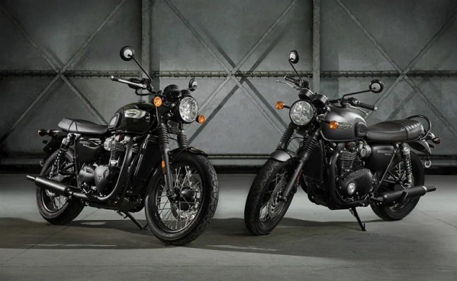 Triumph Bonneville T100 Black And T120 Black: Price Expectation