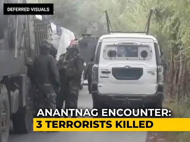 3 Terrorists Killed In Encounter In J&K's Anantnag