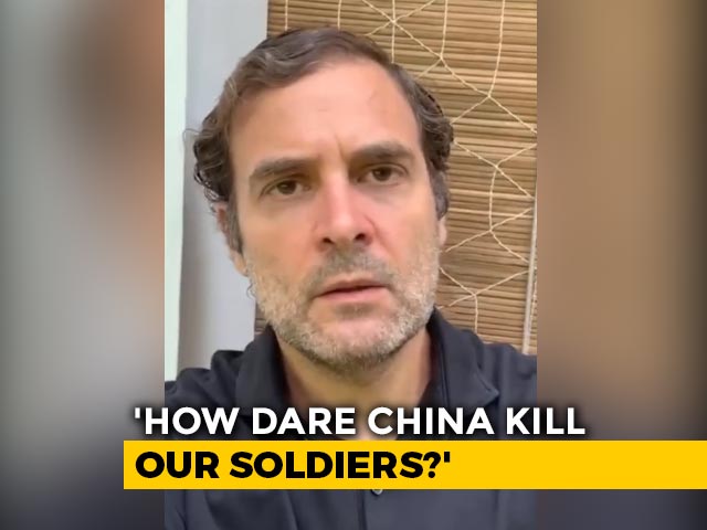 "Why Is He Hiding?": Rahul Gandhi Targets PM Over India-China Face-Off