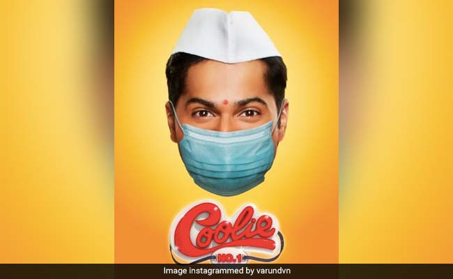 Varun Dhawan's <I>Coolie No 1</I> Poster, Complete With Mask