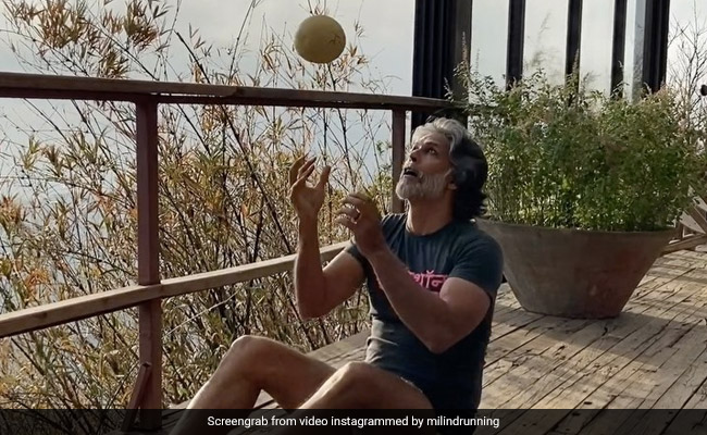 Milind Soman Shows The "Things You Can Do With A Melon Before You Eat It"