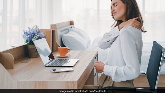 Take frequent break and do simple stretches for a healthy spine