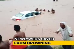 Watch: Locals Jump Into River To Save Newlywed Couple In A Half-Sunk Car Watch: Locals Jump Into River To Save Newlywed Couple In A Half-Sunk Car