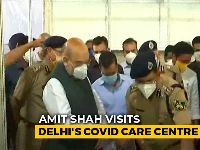 Arvind Kejriwal, Amit Shah Visit Biggest COVID-19 Centre In Delhi