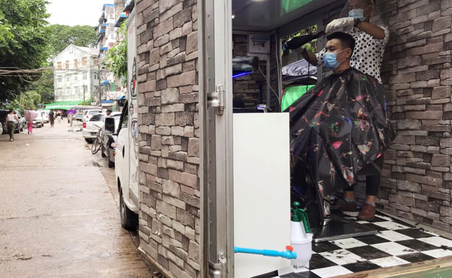 Myanmar's Salon On Wheels Cuts Coronavirus Worries