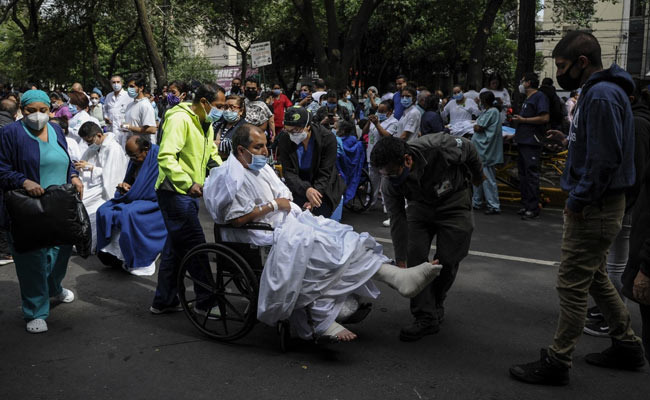Tsunami Alert After 7.7 Earthquake Shakes Buildings In Southern Mexico