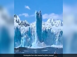 रूई की तरह हवा में उड़ने लगी बर्फ की चट्टानें, Video देख कहेंगे OMG! रूई की तरह हवा में उड़ने लगी बर्फ की चट्टानें, Video देख कहेंगे OMG!