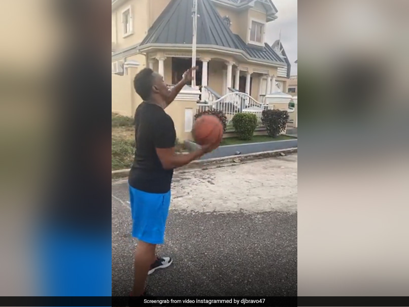 Watch: Dwayne Bravo, Sunil Narine Show Off Basketball Skills, Challenge Kieron Pollard And Jason Holder